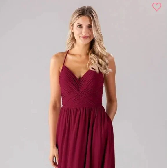 claret color bridesmaid dresses ALYCE Paris 1430 Claret Red A-Line Dress main image 1
